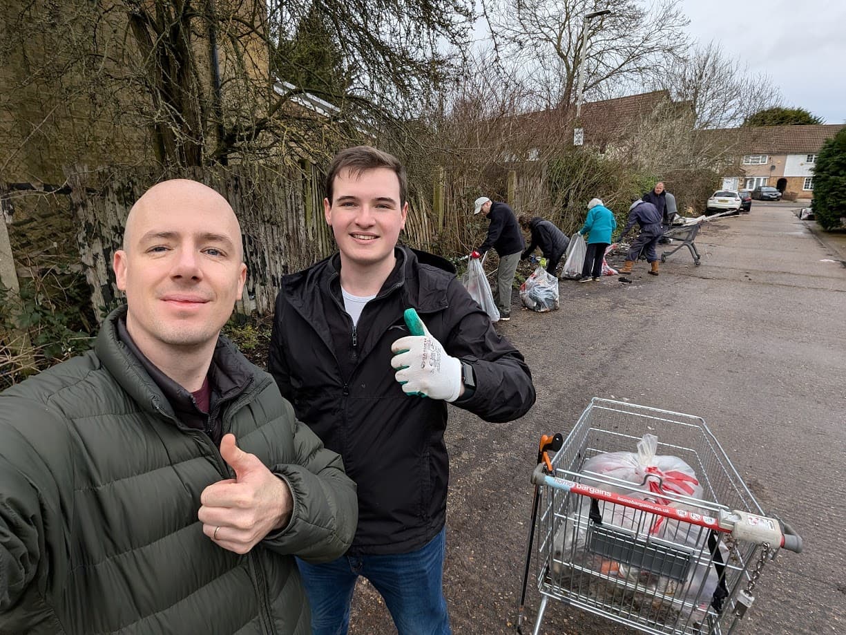 Community clean up day in South Uxbridge
